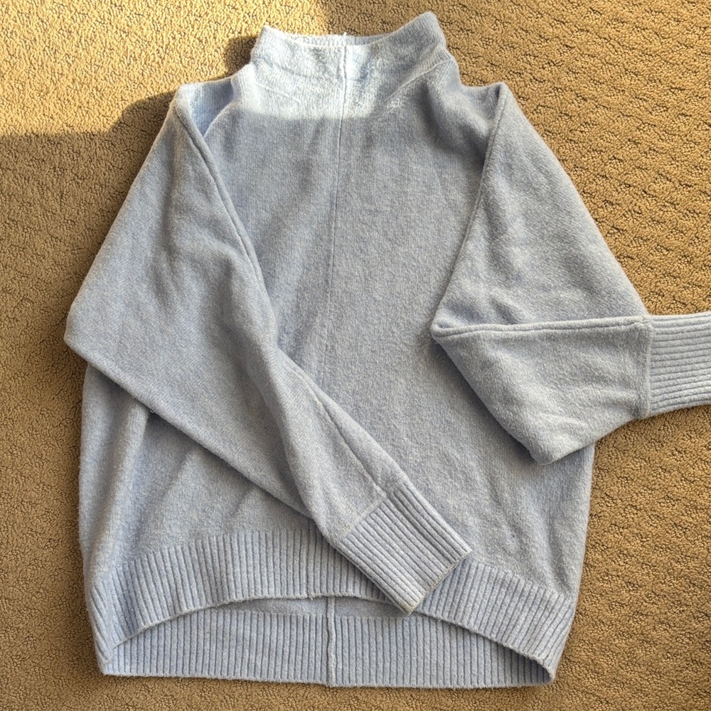 Women's Loft Light blue cozy warm cowl neck Sweater